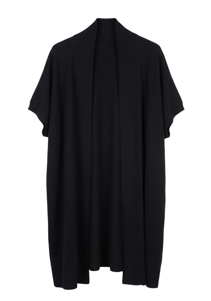 Gilet Long Manche Courte Noir - Dixie