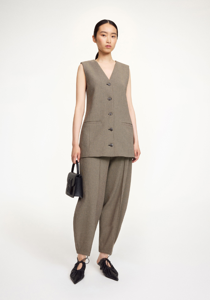 Gilet Sans Manche Francine Beige - By Malene Birger