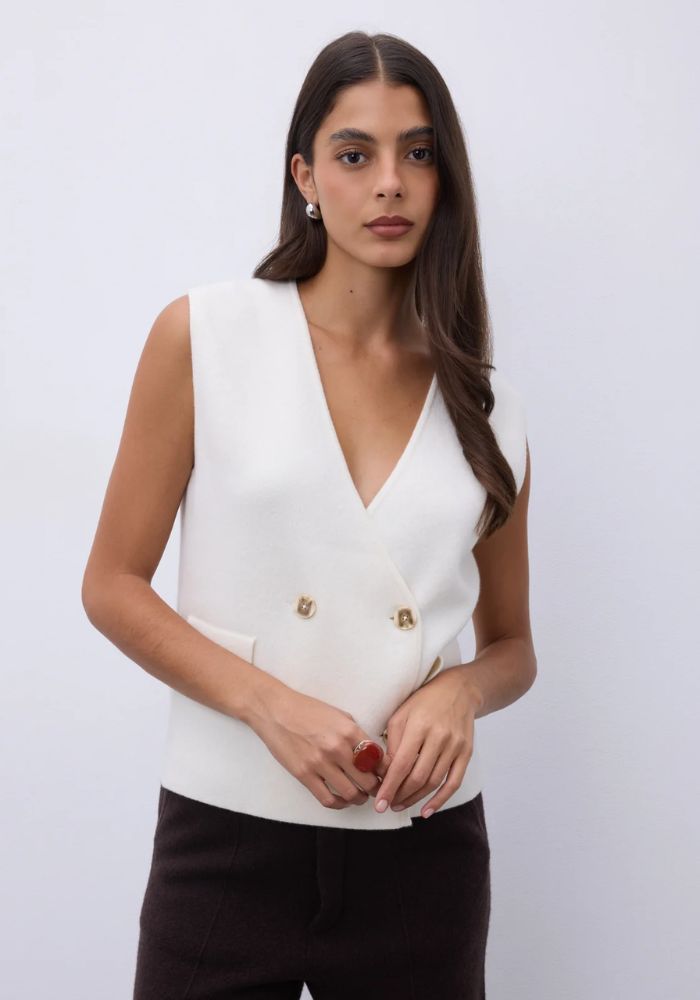 Gilet Verina Ecru - Notshy