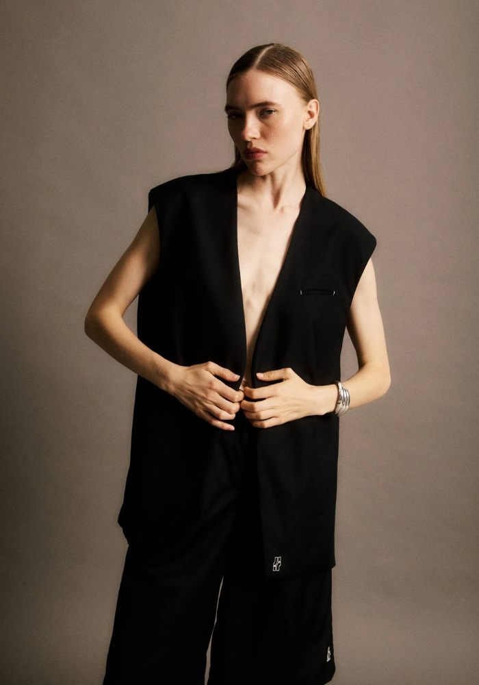Gilet Bruno Bleu Nuit - Jiji Studio