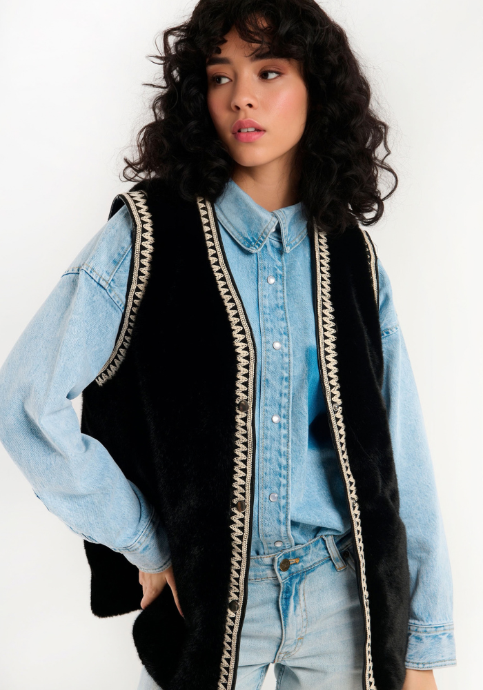 Gilet Demba Noir - Wild Paris