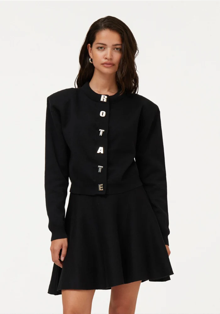 Gilet Firm Knit Noir - Rotate