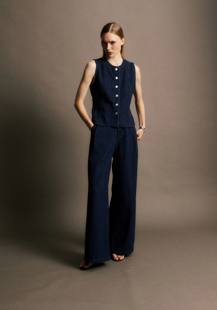Gilet Nils Bleu Nuit - Jiji Studio