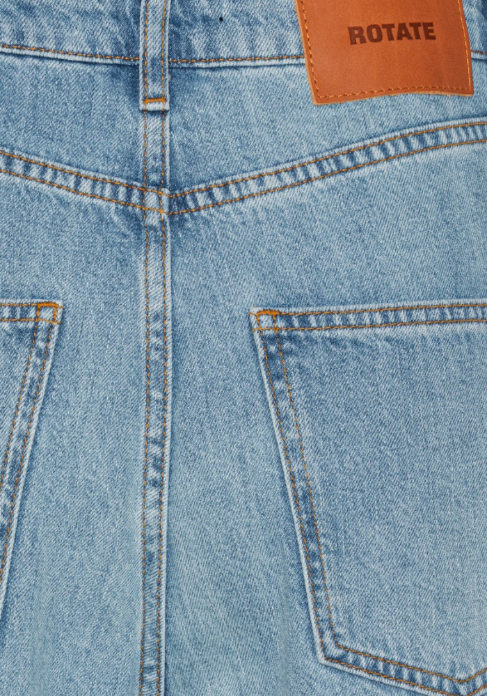 Jean Draped Barrel Leg Light Blue Denim - Rotate