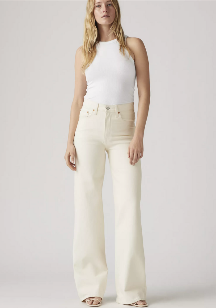Jean Ribcage Wideleg Crème - Levi's