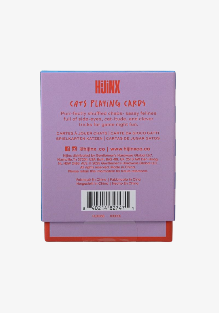 Jeu De 52 Cartes Cats - Paddywax