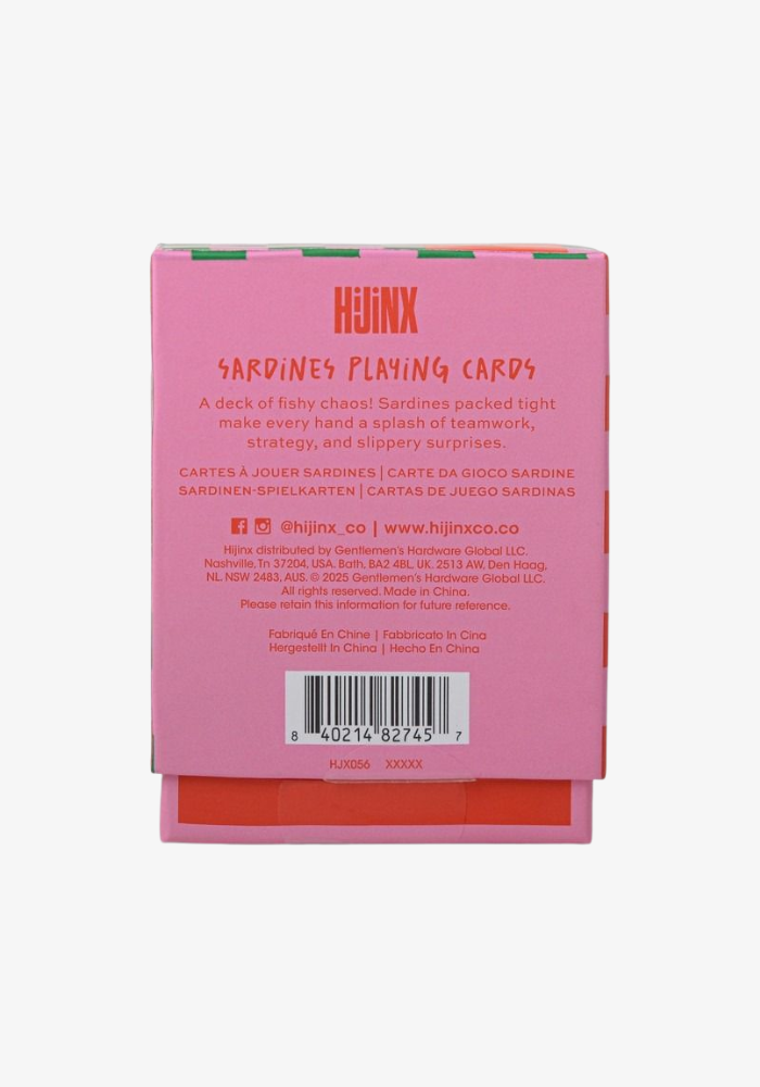 Jeu De 52 Cartes Sardines - Hijinx