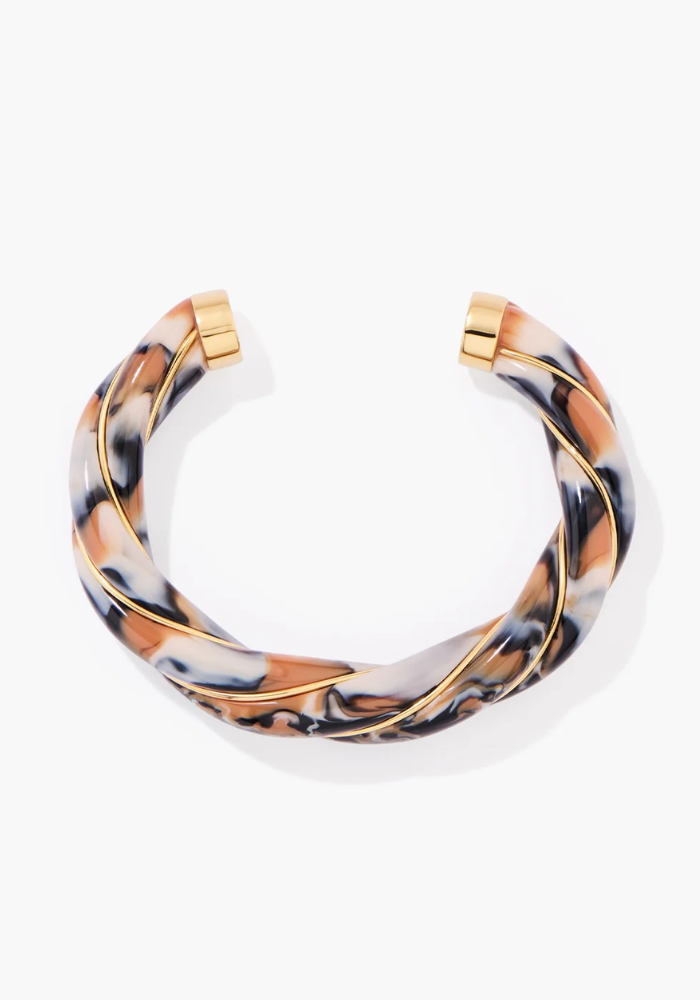 Jonc Diana Tie & Dye Léopard - Aurélie Bidermann