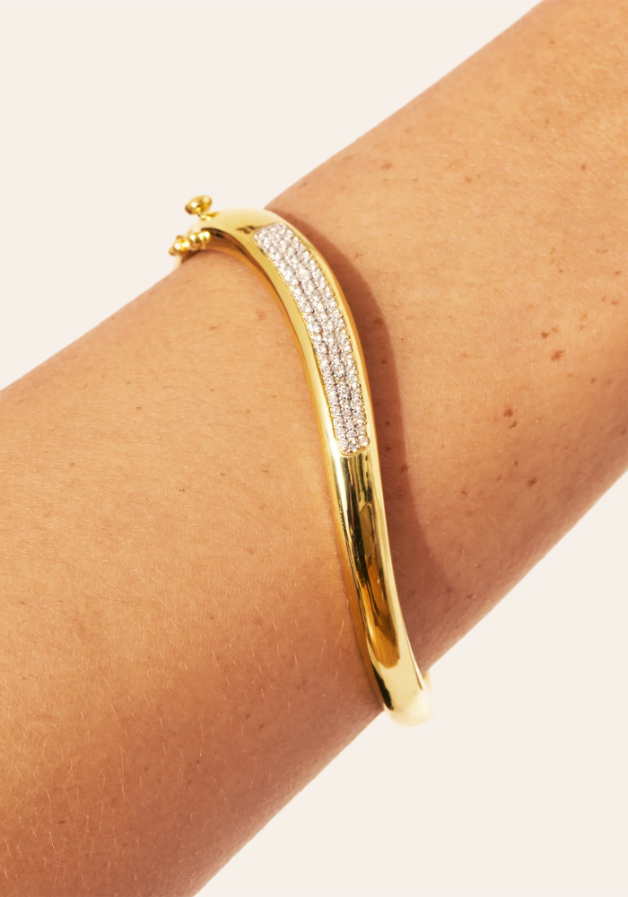 Jonc Origine Pavé De Zircons