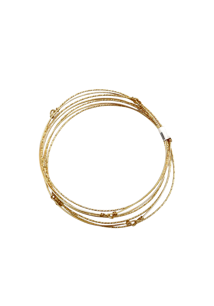 Jonc Semainier 4 Shine Gold Filled - Sélectionné par Blush