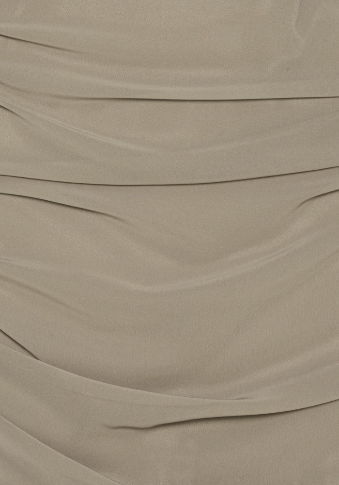 Jupe Chiffon Draped Taupe - Rotate