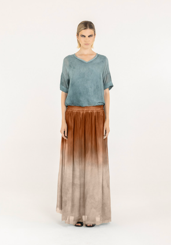 Jupe Longue Starfish Orange - Sélectionné par Blush