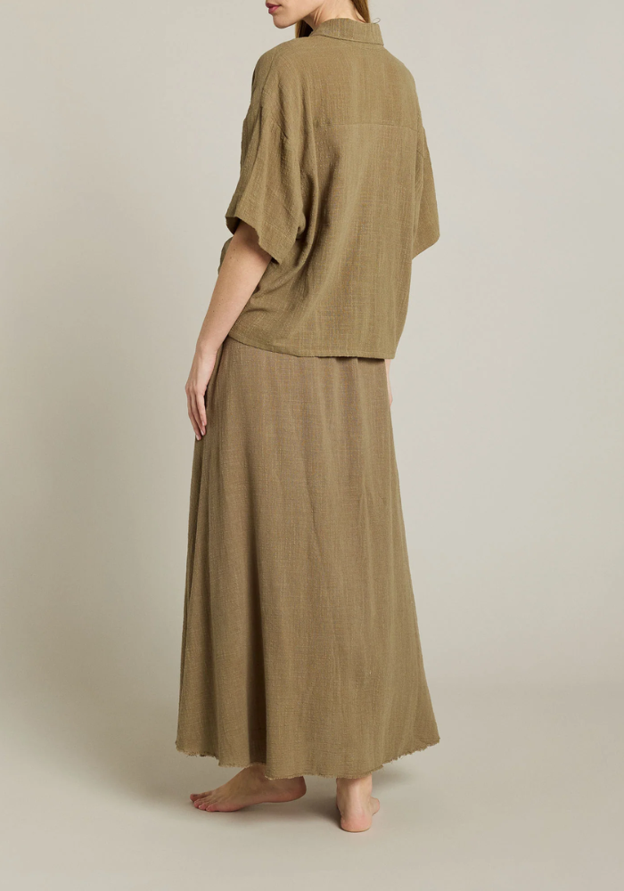 Jupe Piana Kaki - Maison Saint Julien