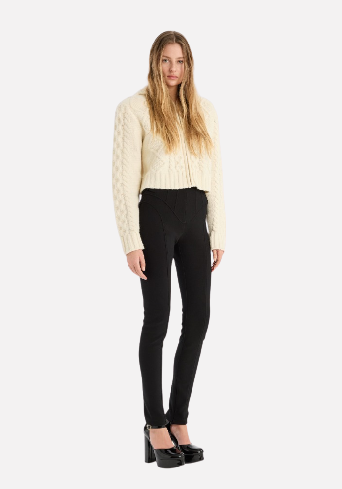 Cardigan Blanc Knit Cable - Rotate