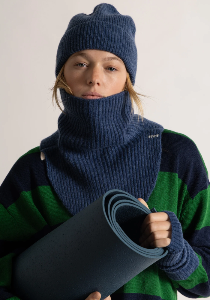 Cashmere Denim Collar