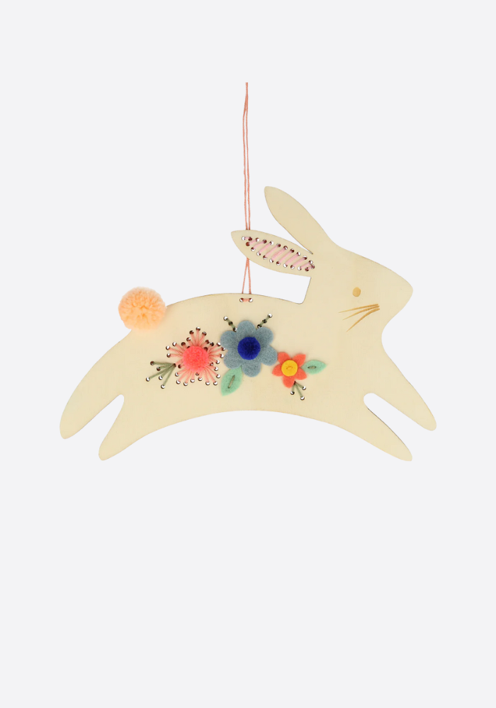 Kit De Broderie En Bois Lapin - Meri Meri