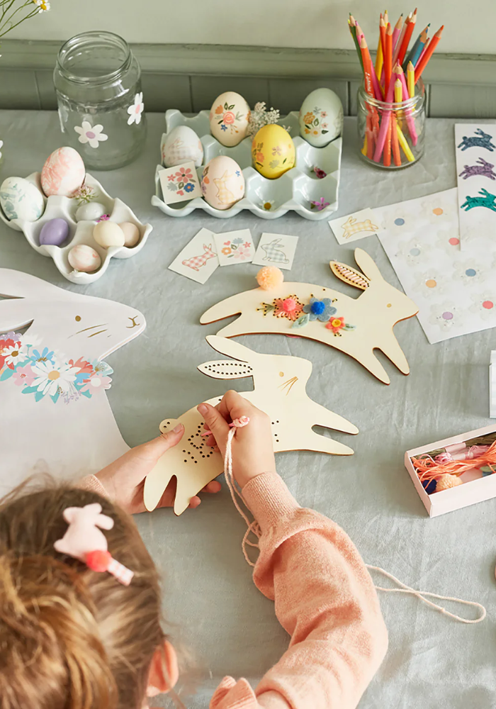 Kit De Broderie En Bois Lapin - Meri Meri