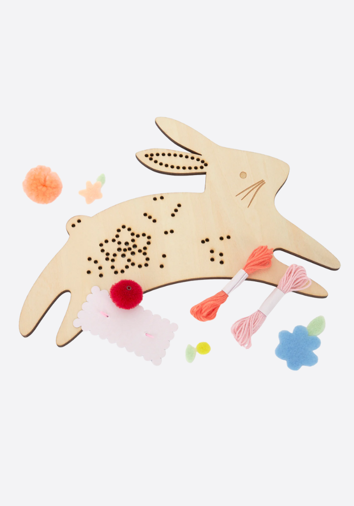 Kit De Broderie En Bois Lapin - Meri Meri