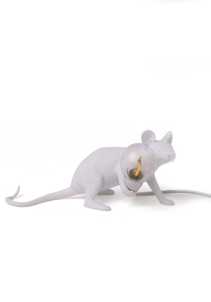 Lampe Mouse Blanche Couchée - Seletti