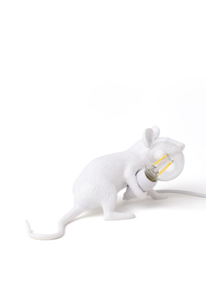 Lampe Mouse Blanche Couchée - Seletti