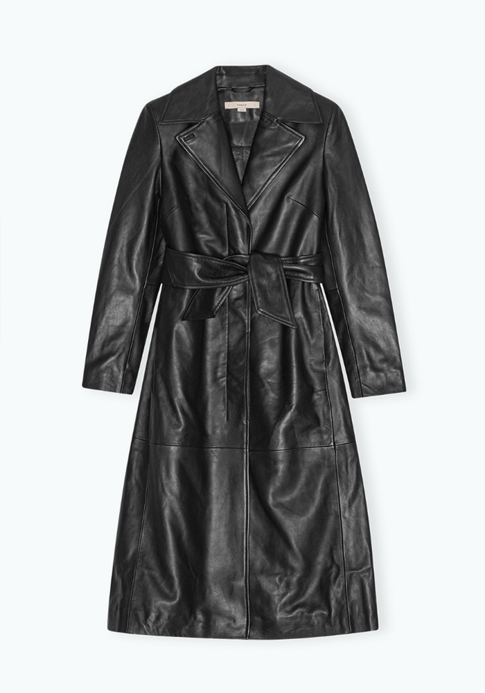 Trench Leather Noir - Remain