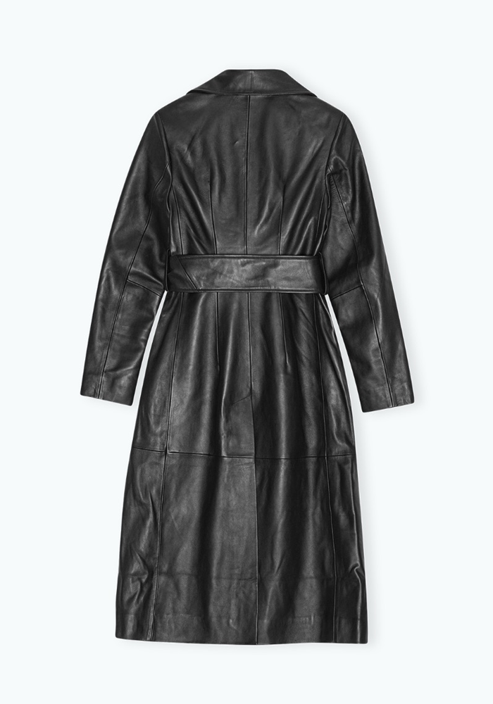 Trench Leather Noir - Remain