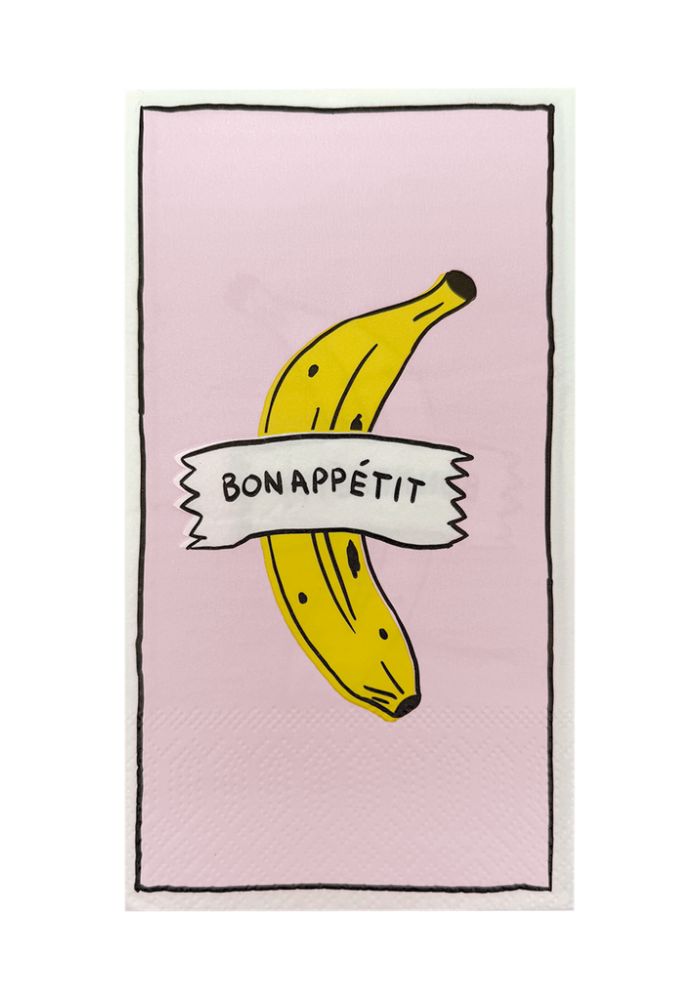 Lot De 15  Serviette Papier Rectangle Bon Appetit - Opjet