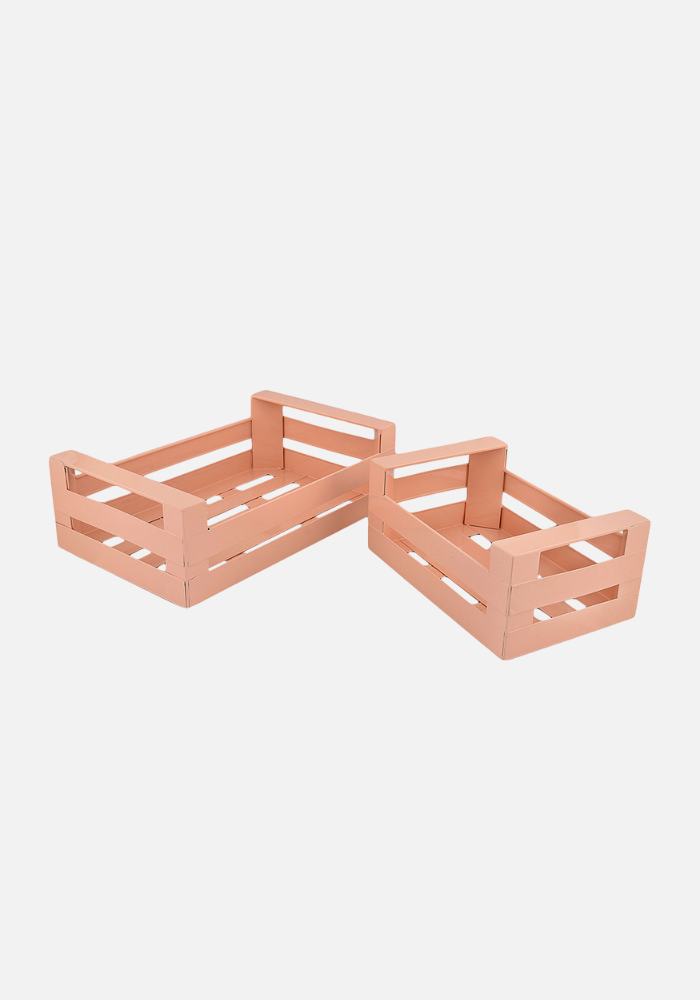 Lot De 2 Cagettes Pink