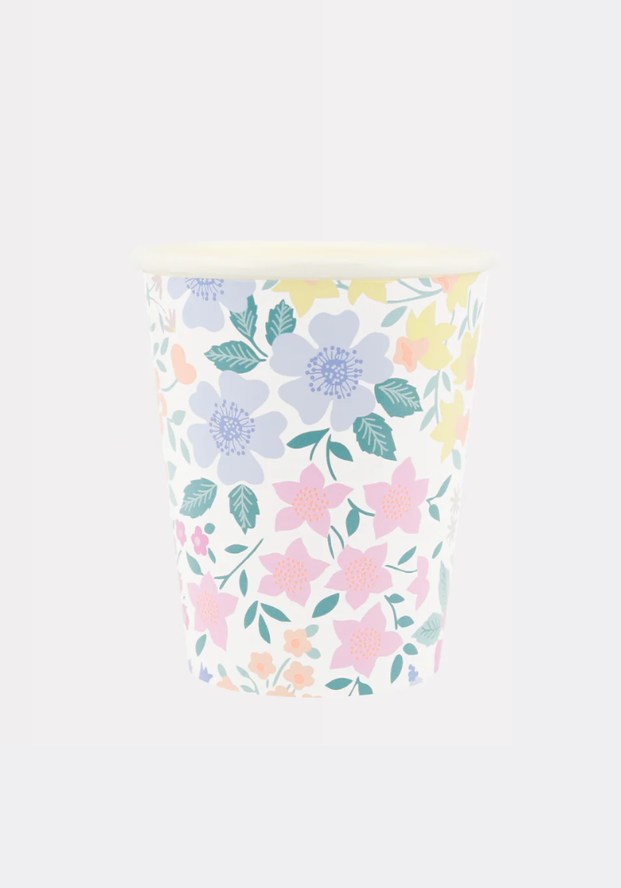 Lot de 8 Gobelets Fleuries Jardin Du Cottage - Meri Meri