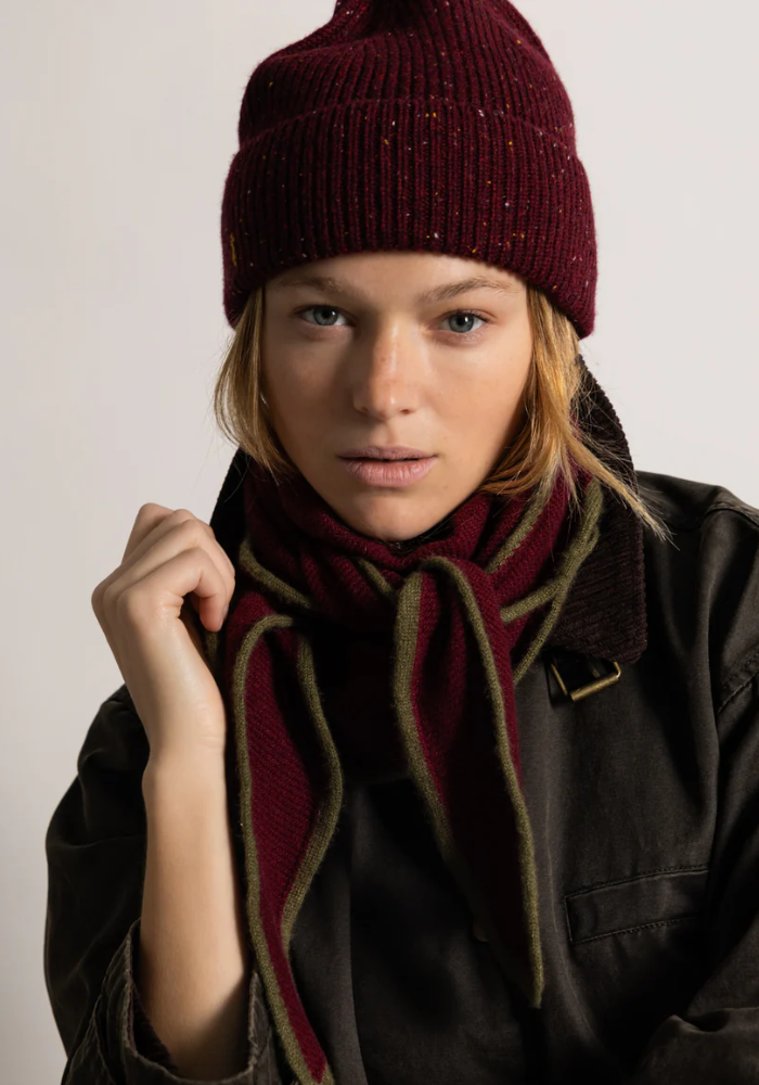 Mini Écharpe Bordeaux - Koon Cachemire