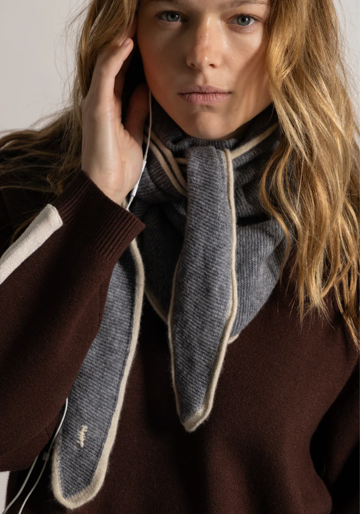 Mini Écharpe Dark Grey - Koon Cachemire