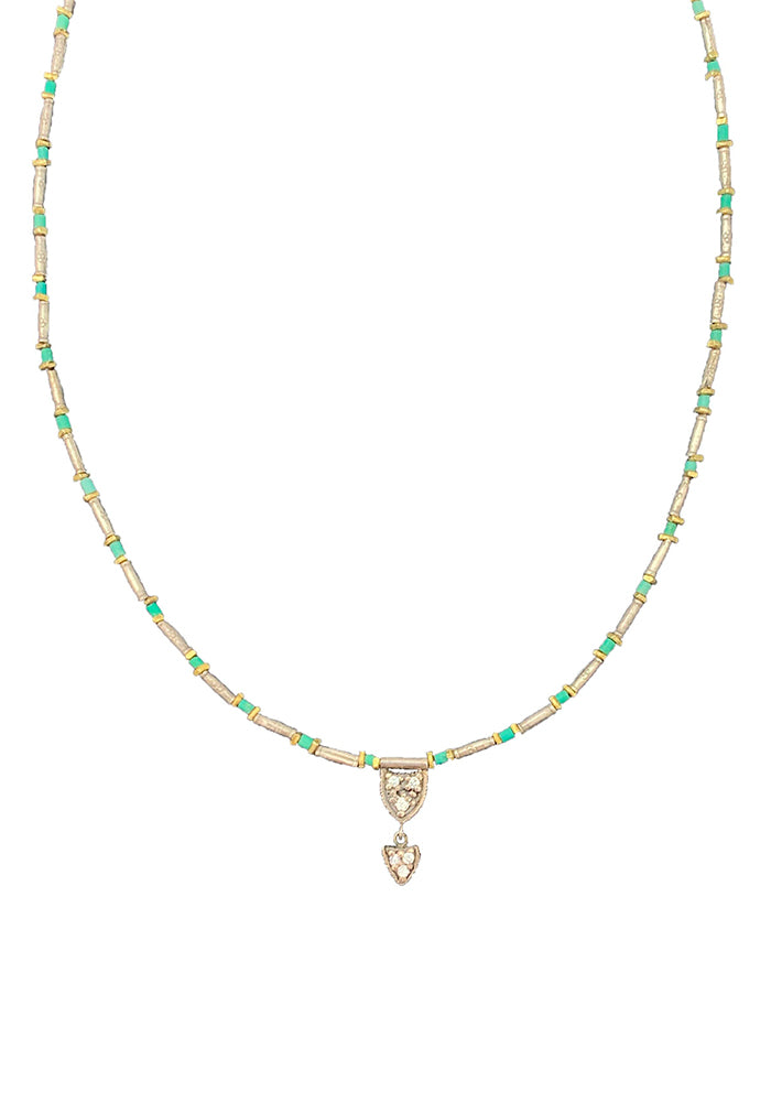 Collier Perles Vertes - Marie-Laure Chamorel