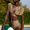 Maillot De Bain Monceau Deux Pièces Taupe