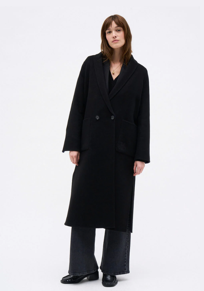 Manteau Wendy Marine Noir - DMN Paris
