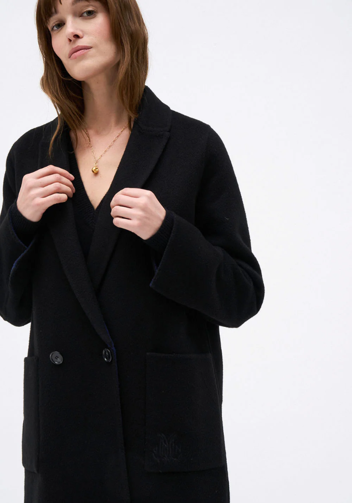 Manteau Wendy Marine Noir - DMN Paris