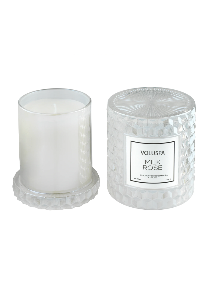 Bougie Cloche Milk Rose - Voluspa