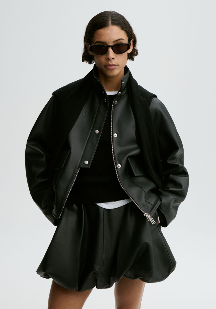  Mini-Jupe En Cuir Brey - By Malene Birger