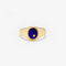 Mini Oval Lapis Lazuli Signet Ring