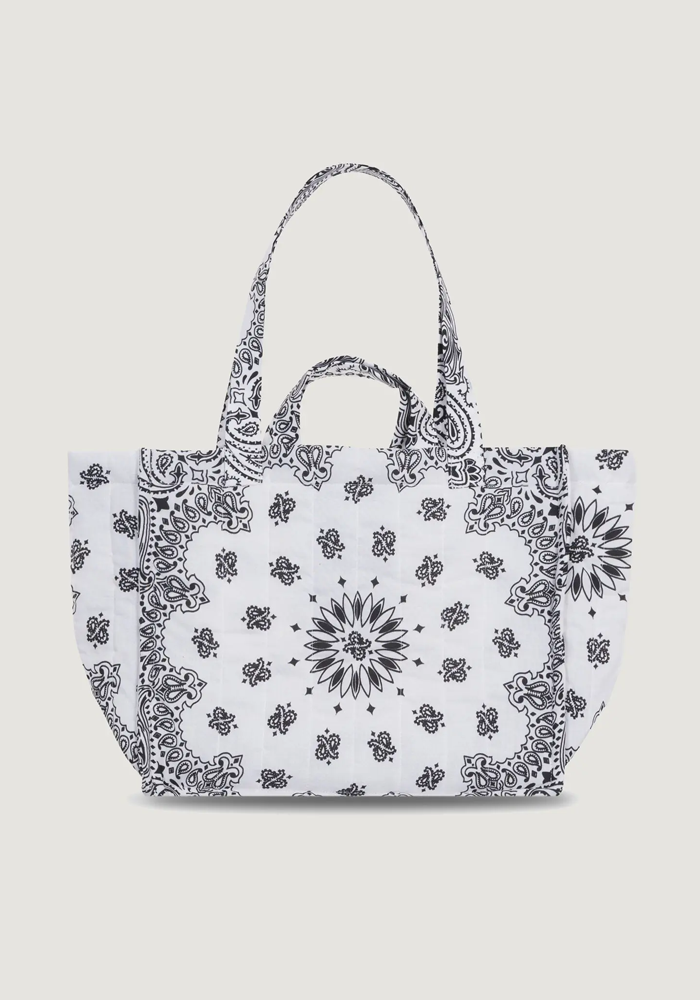 Sac Moyen Cabas Good Vibes All White - Call It By Your Name