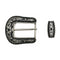 Foliage Belt Buckle With Silver Loop