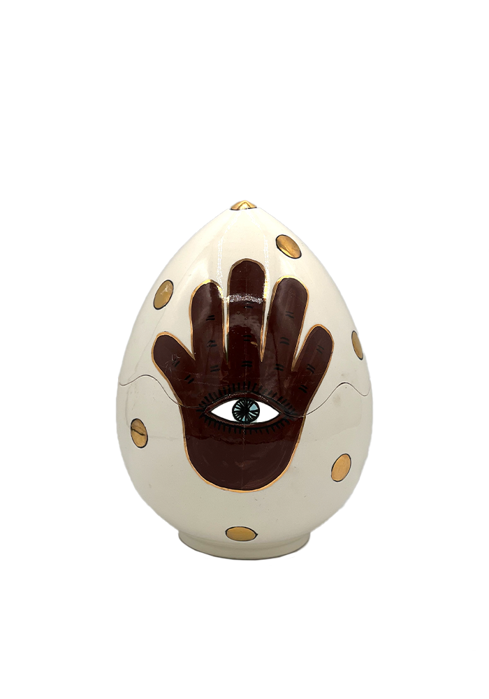 Bougie Oeuf Khmisa Petit Modèle - Sélectionné Par Blush