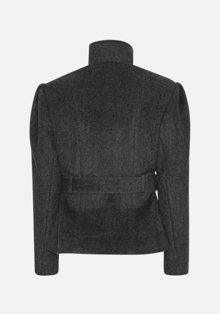 Veste Ceinturé Oversize Grise - Rotate 
