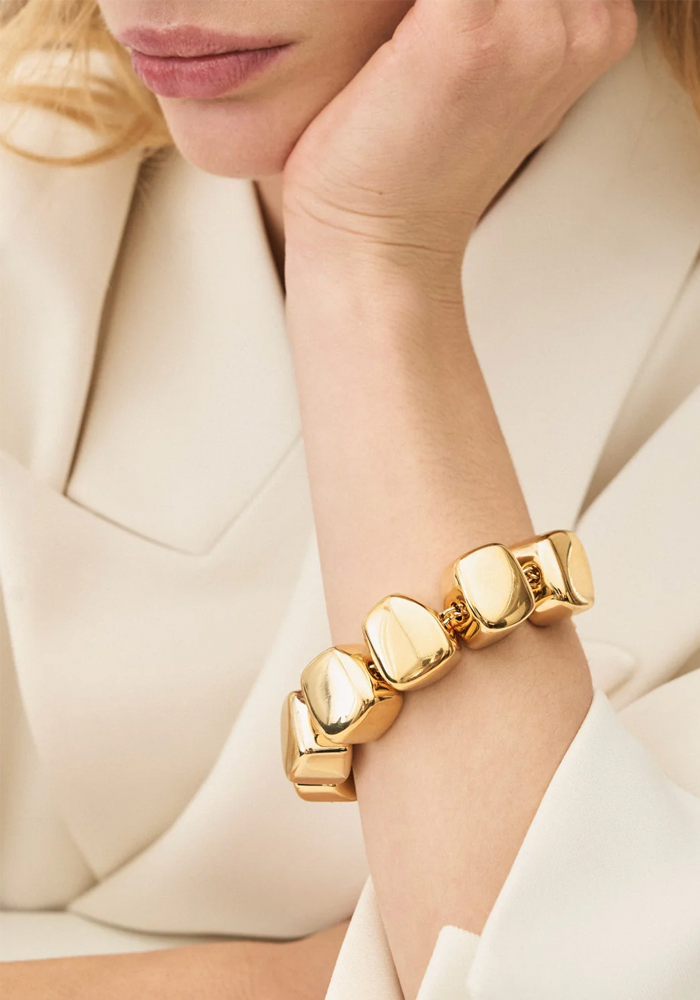 Bracelet Organic Shaped Gold - Vanessa Baroni