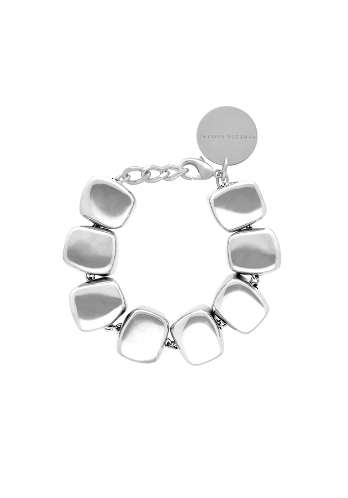 Bracelet Organic Shaped Silver - Vanessa Baroni