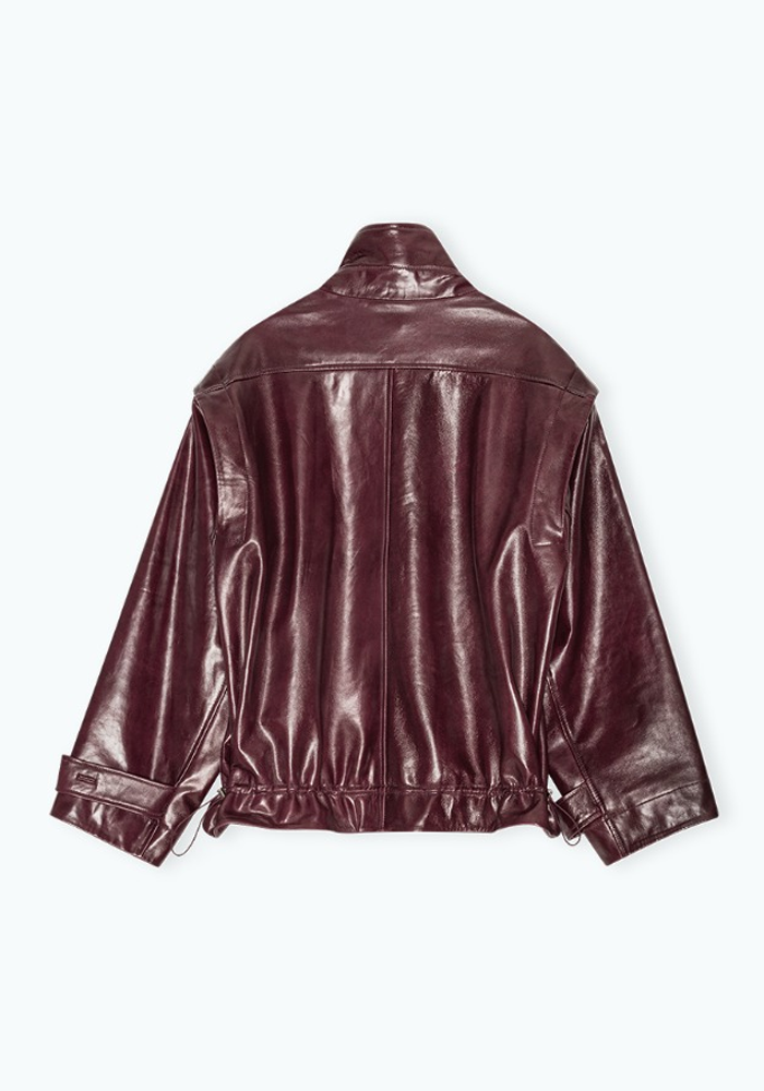 Veste Oversize Leather Bordeaux - Remain