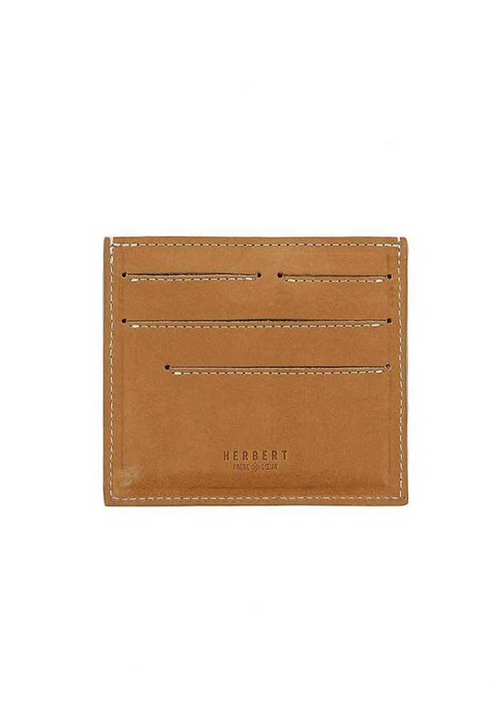 Card holder "The Feather" Camel
