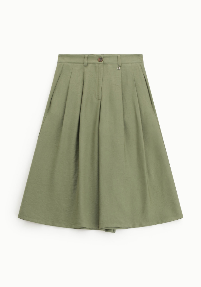 Pantalon Court Évase Kaki - Dixie