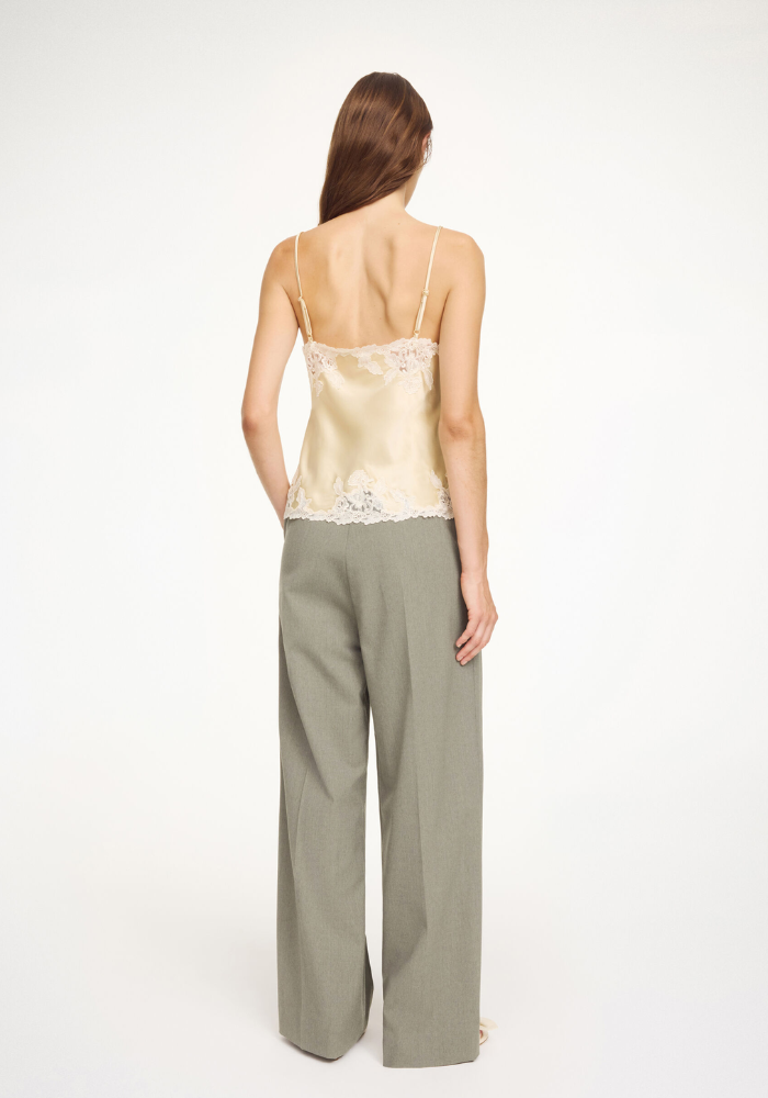 Pantalon Cymbaria Khaki Melange - By Malene Birger