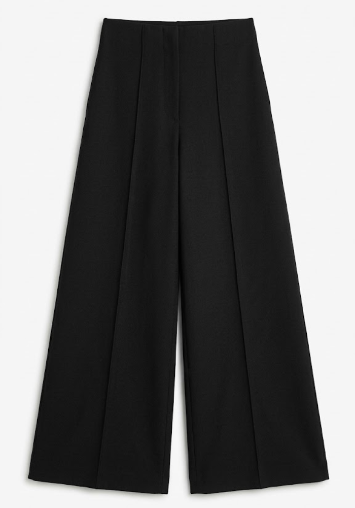 Pantalon Droit Large Noir - Su