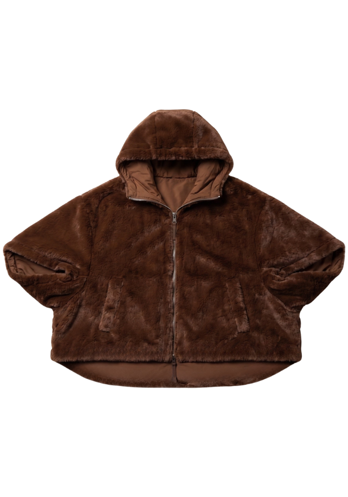 Parka Cape Reversible Fausse Fourrure - Lou Andrea
